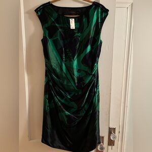 The Limited Green and Black Mini Dress